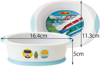 Skater Baby Small Bowl - Easy-to-Scoop Children's Tableware Plarail 19 16.4x11.3xH5cm- Japan Figure Store - #1 Bring To You The Best Japanese Goods