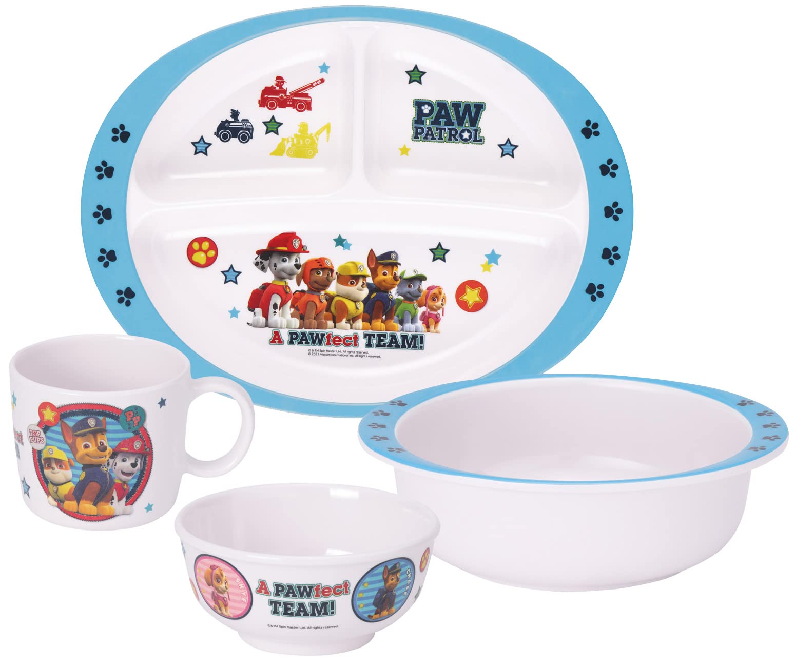 Skater Paw Patrol Melamine Bowl 260ml - Durable Skater Kids' Bowl M340-A- Japan Figure Store - #1 Bring To You The Best Japanese Goods