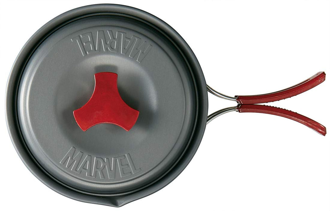 Skater Marvel Logo Camping Pot 13cm Durable Outdoor Aluminum Cookware- Japan Figure Store - #1 Bring To You The Best Japanese Goods