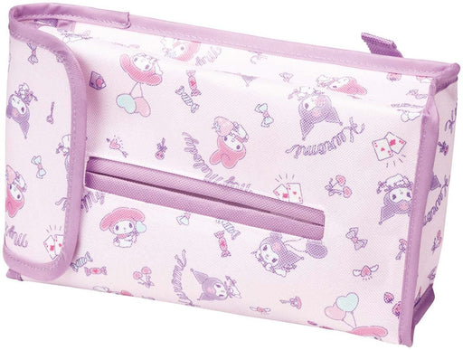 Skater Adult Kawaii My Melody and Kuromi Car Tissue Box Cover Sanrio Ctsc1-A- Japan Figure Store - #1 Bring To You The Best Japanese Goods