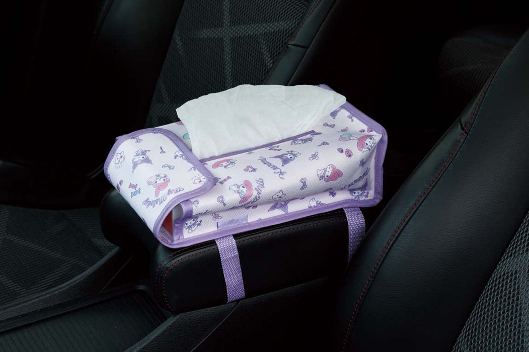 Skater Adult Kawaii My Melody and Kuromi Car Tissue Box Cover Sanrio Ctsc1-A- Japan Figure Store - #1 Bring To You The Best Japanese Goods