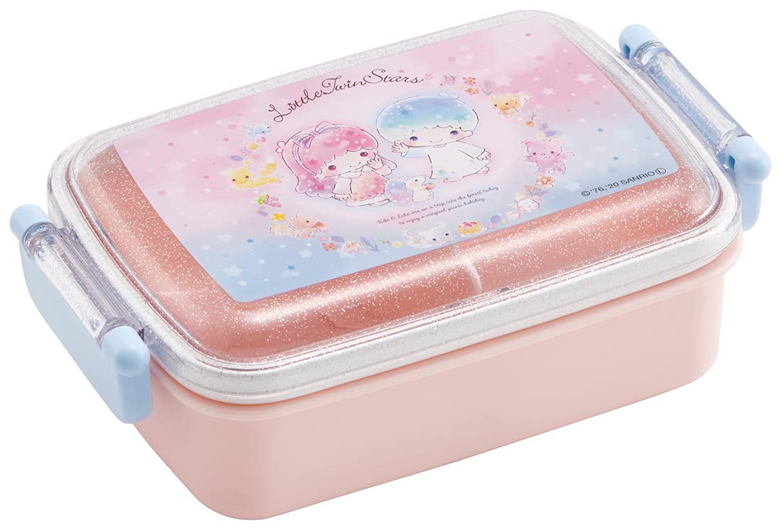 Skater Sanrio Twin Stars Kids Antibacterial Lunch Box 450ml Fluffy Ideal for Girls Picnic Made in Japan- Japan Figure Store - #1 Bring To You The Best Japanese Goods