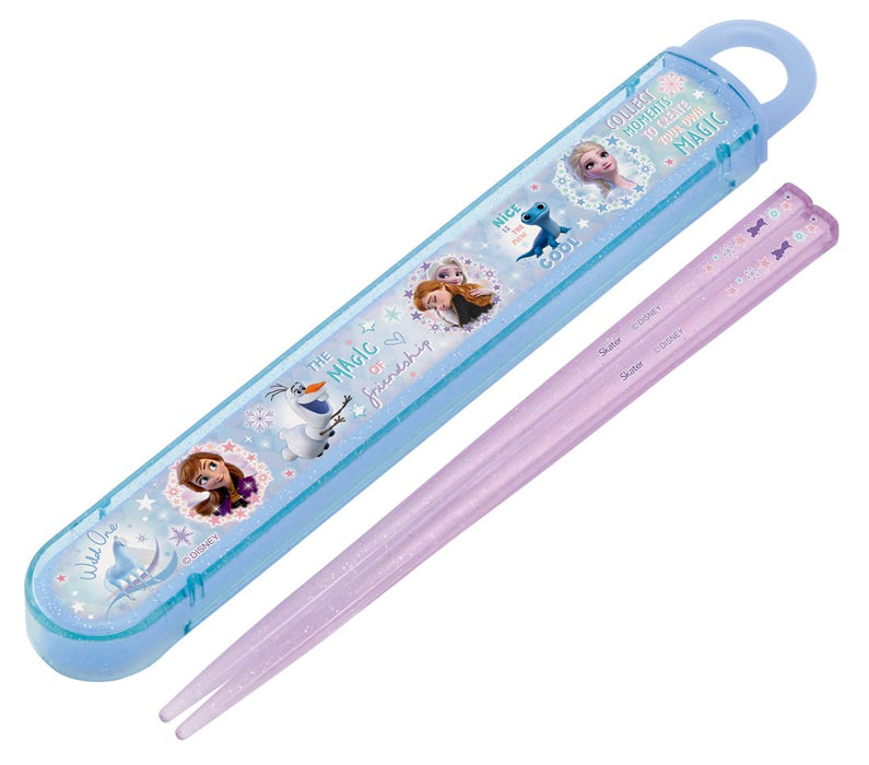 Skater Disney Frozen 2 Girls Slide Chopstick Case Set - Antibacterial - Made in Japan- Japan Figure Store - #1 Bring To You The Best Japanese Goods