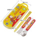 Skater Curious George Trio Set - Antibacterial Slide Lunch Box Chopsticks Spoon Fork - Made in Japan For Boys- Japan Figure Store - #1 Bring To You The Best Japanese Goods