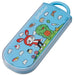 Skater Trio Set Lunch Box with Antibacterial Slide Chopsticks Spoon Fork - Maizen Sisters Made in Japan- Japan Figure Store - #1 Bring To You The Best Japanese Goods