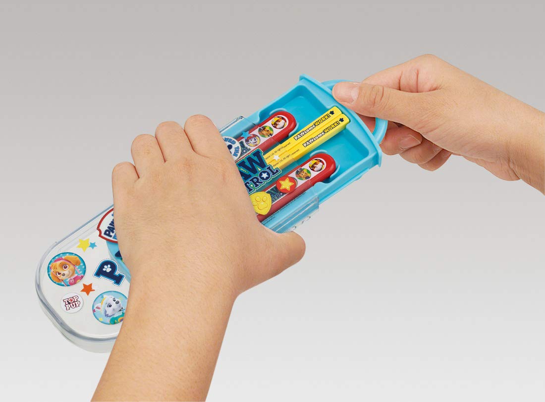 Skater Paw Patrol Boys Trio Set - Antibacterial Lunch Box Spoon Fork Chopsticks Made in Japan- Japan Figure Store - #1 Bring To You The Best Japanese Goods
