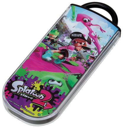 Skater Antibacterial Trio Set Lunch Box with Chopsticks Spoon & Fork for Boys - Splatoon 2 Made in Japan- Japan Figure Store - #1 Bring To You The Best Japanese Goods