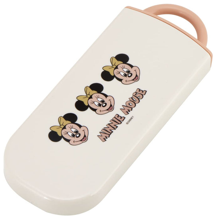 Skater Disney Minnie Mouse Kids Antibacterial Utensil Set: Chopsticks Spoon Fork- Japan Figure Store - #1 Bring To You The Best Japanese Goods