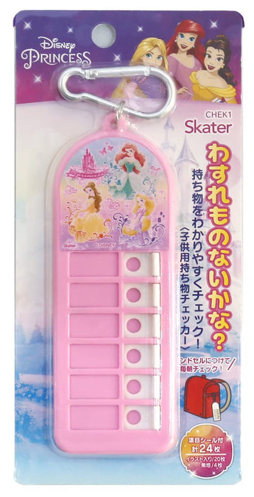 Skater Disney Princess Lost Item Checker for Children's Belongings 22 Chek1-A- Japan Figure Store - #1 Bring To You The Best Japanese Goods