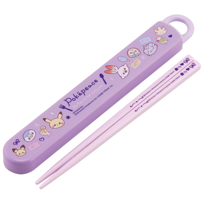 Skater Pokemon Chopsticks Set 16.5cm with Case for Kids Antibacterial Japan- Japan Figure Store - #1 Bring To You The Best Japanese Goods