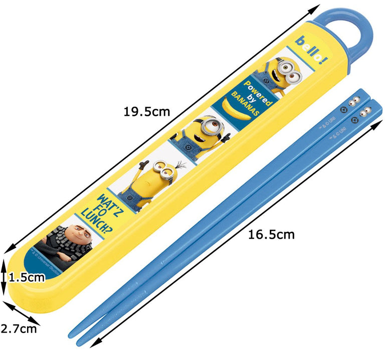Skater Minion Themed Children's Chopstick Case Set 16.5cm ABS2AM- Japan Figure Store - #1 Bring To You The Best Japanese Goods