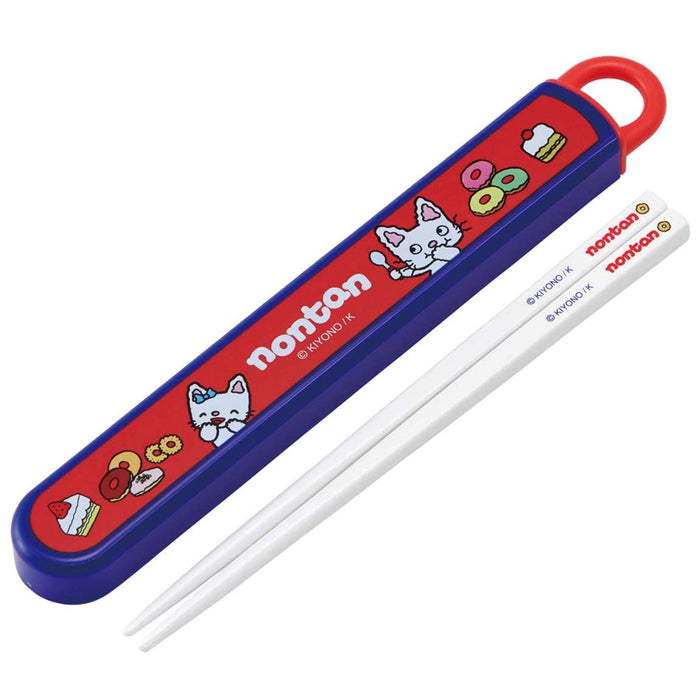 Skater Children's Antibacterial Chopsticks with Case Set Nontan 16.5cm Made in Japan ABS2AMAG-A- Japan Figure Store - #1 Bring To You The Best Japanese Goods