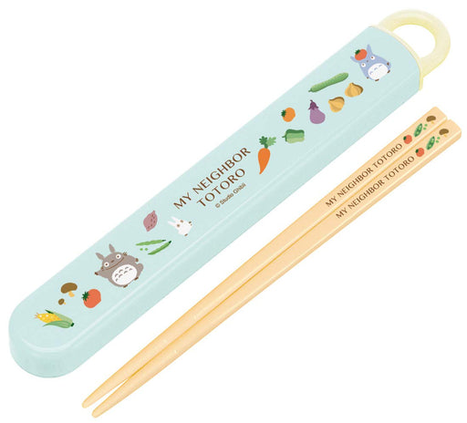 Skater My Neighbor Totoro Children's Chopsticks & Case Set 16.5cm Vegetable Color Made in Japan Ghibli- Japan Figure Store - #1 Bring To You The Best Japanese Goods