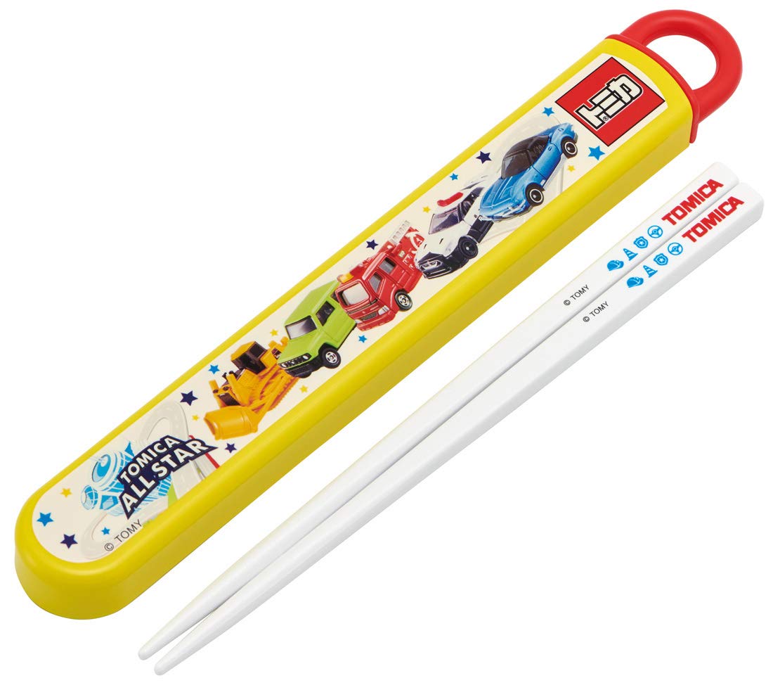 Skater Silver Ion Tomica 21 Kids' Antibacterial Chopsticks & Case Set 16.5cm ABS2Amag- Japan Figure Store - #1 Bring To You The Best Japanese Goods