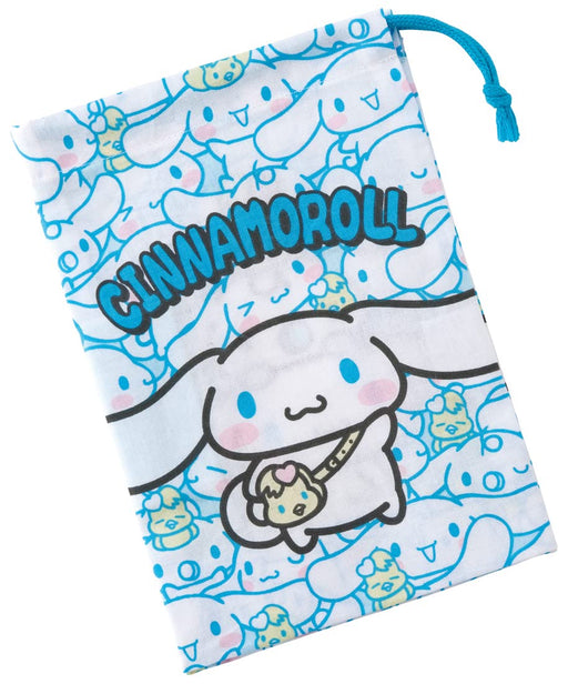 Skater Cinnamoroll Children's Cup Bag 21 x 15 cm Ushirou Shiro Sanrio Japan Made- Japan Figure Store - #1 Bring To You The Best Japanese Goods