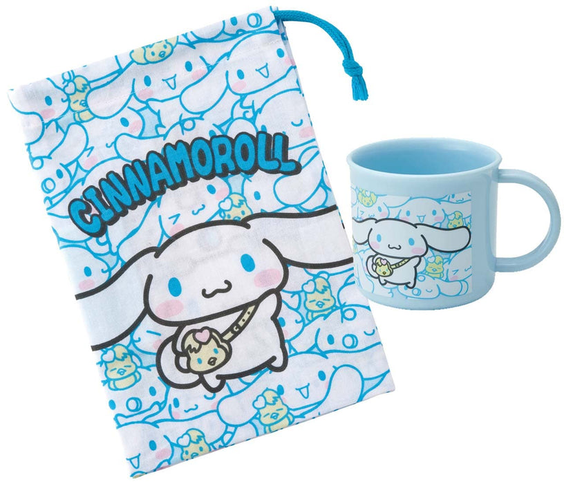 Skater Cinnamoroll Children's Cup Bag 21 x 15 cm Ushirou Shiro Sanrio Japan Made- Japan Figure Store - #1 Bring To You The Best Japanese Goods