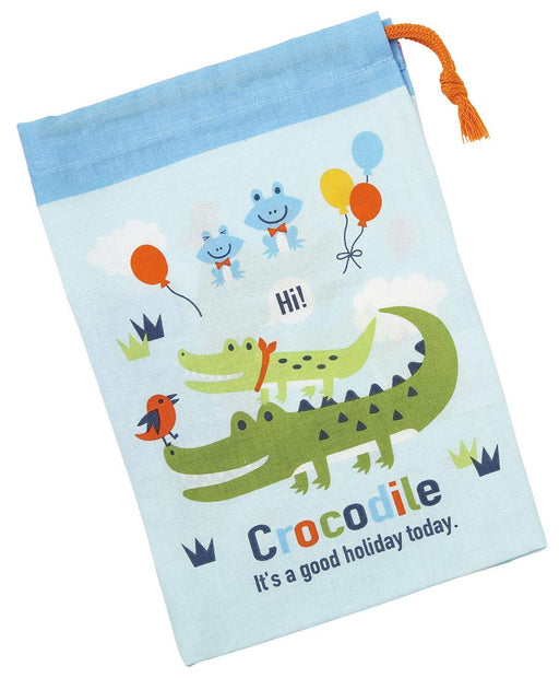 Skater Children's Crocodile Camping Cup Bag 21x15 cm Made in Japan- Japan Figure Store - #1 Bring To You The Best Japanese Goods