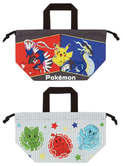 Skater Pokemon 23 N Children's Lunch Box Drawstring Bag Made in Japan- Japan Figure Store - #1 Bring To You The Best Japanese Goods