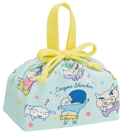 Skater Children's Crayon Shin-Chan Lunch Box Bag KB7-A Drawstring with Gusset - Made in Japan- Japan Figure Store - #1 Bring To You The Best Japanese Goods