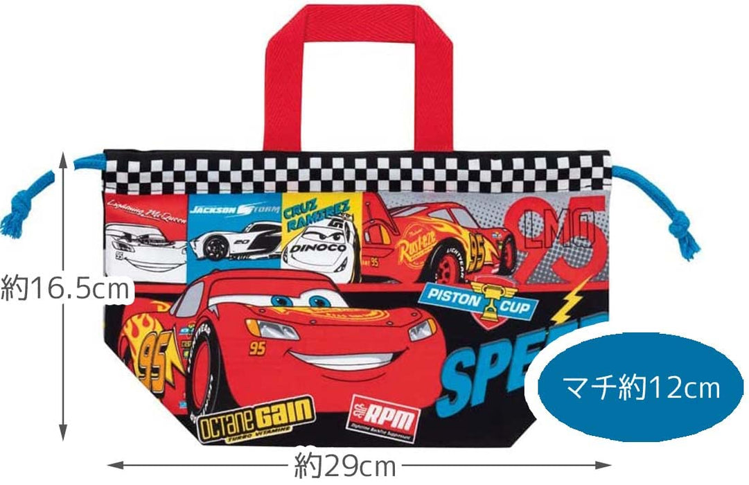 Skater Kids Lunch Box Drawstring Bag with Gusset Disney Cars 22 Boys Made in Japan- Japan Figure Store - #1 Bring To You The Best Japanese Goods