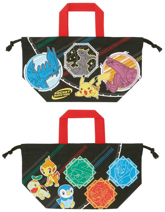 Skater Boys Pokemon 22 Lunch Box and Drawstring Gusset Bag Set Made in Japan KB7-A- Japan Figure Store - #1 Bring To You The Best Japanese Goods