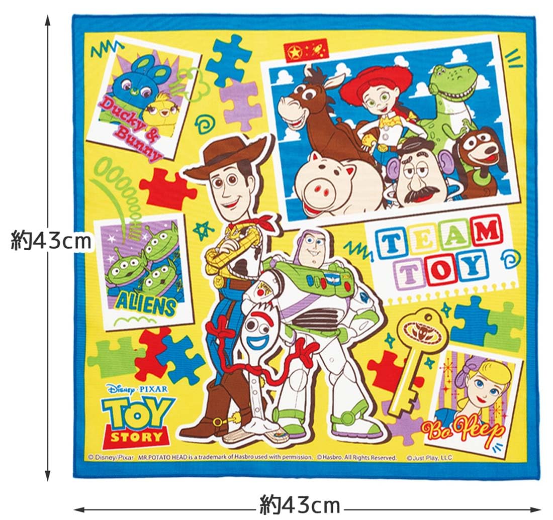 Skater Kids Toy Story Lunch Box and Cloth Set 43x43cm Made in Japan- Japan Figure Store - #1 Bring To You The Best Japanese Goods