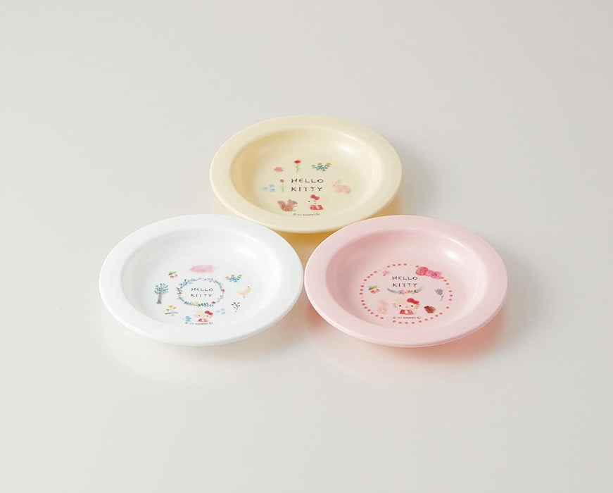 Skater Hello Kitty Children's Plate Set of 3 12cm - Sanrio Made in Japan- Japan Figure Store - #1 Bring To You The Best Japanese Goods