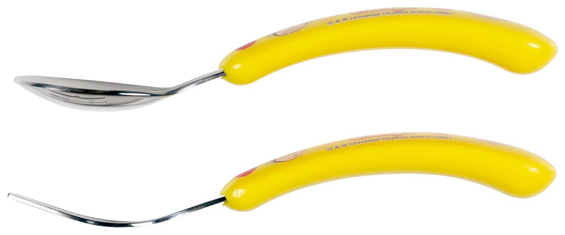 Skater Kids Spoon and Fork Set Curious George Design SFBS1-A- Japan Figure Store - #1 Bring To You The Best Japanese Goods