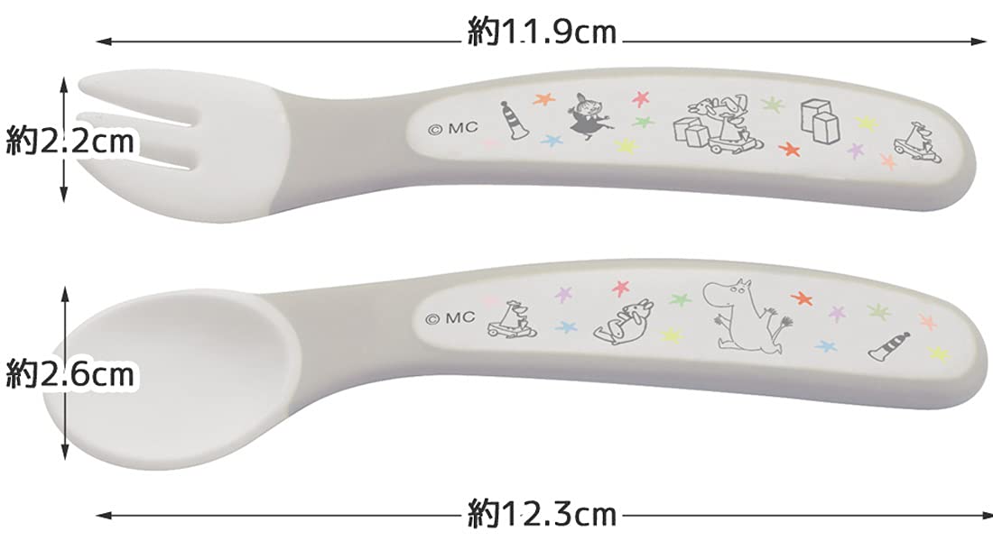 Skater Moomin Star Kids Spoon and Fork Set 12cm - SFB2-A- Japan Figure Store - #1 Bring To You The Best Japanese Goods