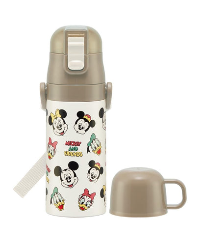 Skater Disney Mickey & Friends Child's 420ml Thermal Steel Water Bottle Small Capacity- Japan Figure Store - #1 Bring To You The Best Japanese Goods