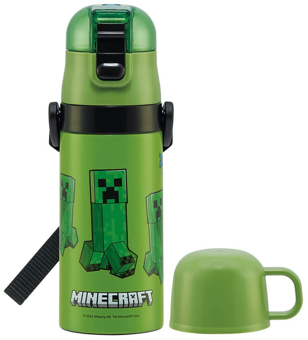 Skater Kids Stainless Steel Water Bottle 420ml Cup 350ml Drink Lightweight Insulated Minecraft Design- Japan Figure Store - #1 Bring To You The Best Japanese Goods