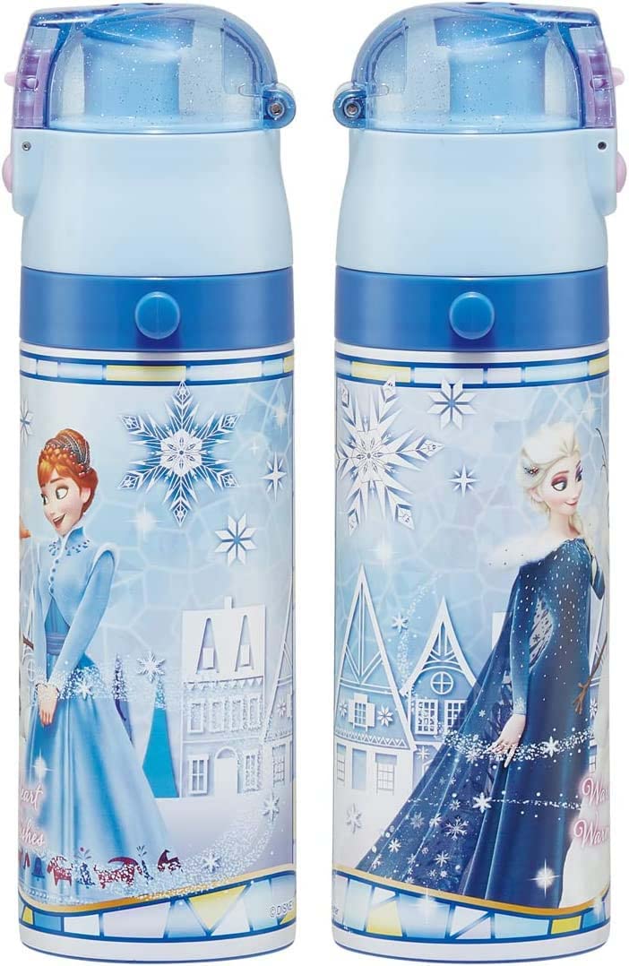 Skater Disney Frozen Kids' Stainless Steel Thermal Water Bottle 470ml Lightweight & Insulated- Japan Figure Store - #1 Bring To You The Best Japanese Goods