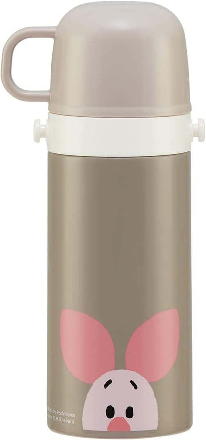 Skater Winnie The Pooh Kids Stainless Steel Water Bottle 410ml Thermal Insulation Lightweight for Girls- Japan Figure Store - #1 Bring To You The Best Japanese Goods