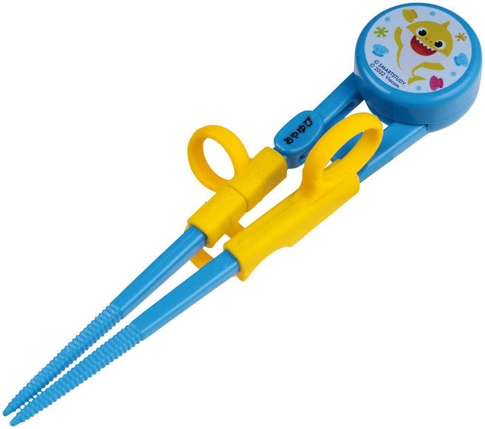 Skater Baby Shark 14cm Right-Handed Children's Training Chopsticks for Ages 2-7 Easy-Pickup Square Tips- Japan Figure Store - #1 Bring To You The Best Japanese Goods