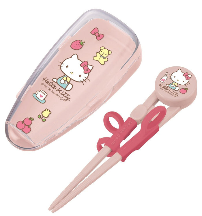 Skater Hello Kitty Children's Right-Handed Training Chopsticks 14cm Easy Pickup Ages 2-7- Japan Figure Store - #1 Bring To You The Best Japanese Goods