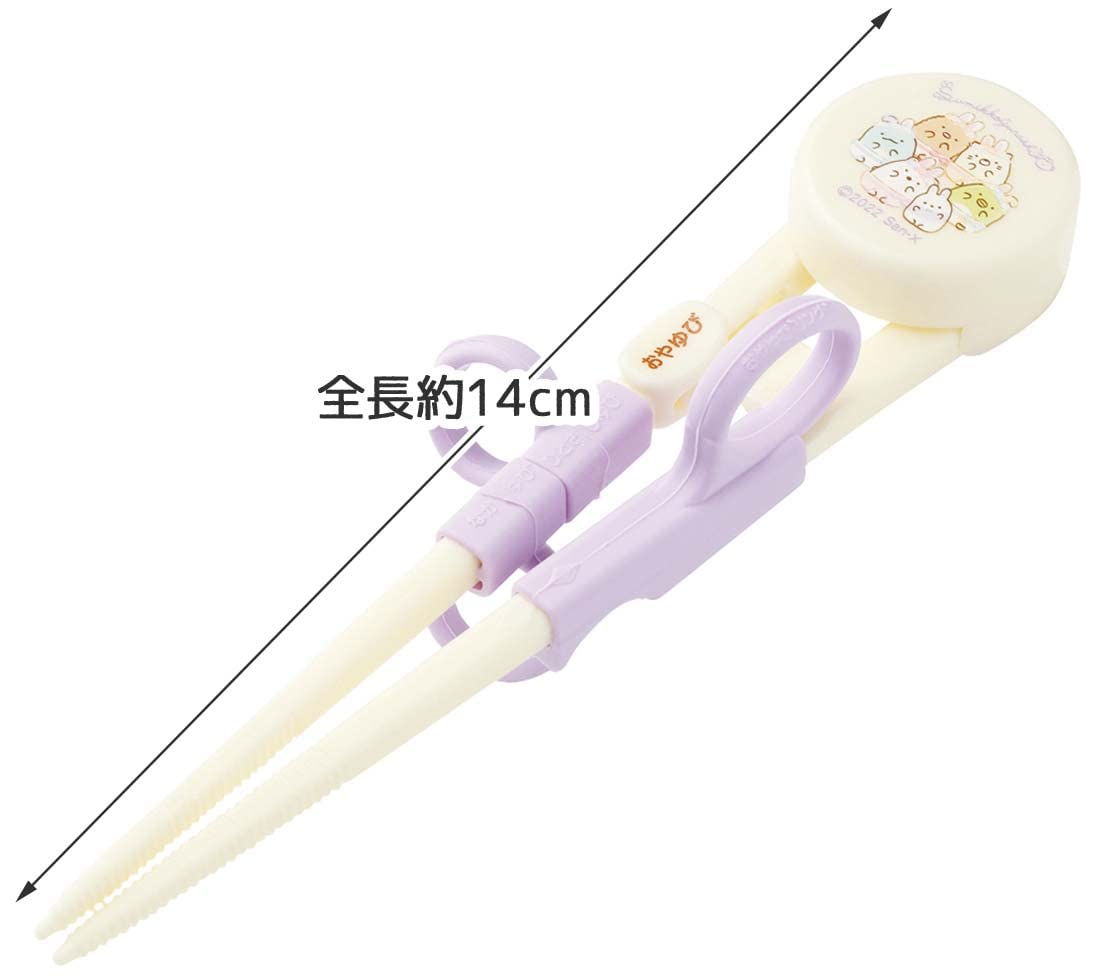 Skater Right-Handed Training Chopsticks for Kids Sumikko Gurashi Easy Pick Square Tip 14cm- Japan Figure Store - #1 Bring To You The Best Japanese Goods