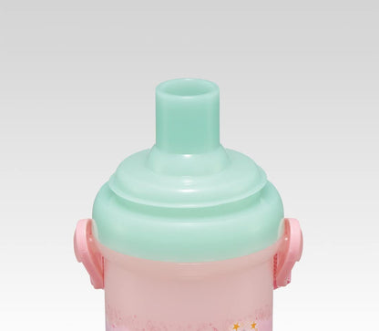 Skater Disney Princess 480ml Water Bottle with Cup for Girls - PSB5KD-A- Japan Figure Store - #1 Bring To You The Best Japanese Goods