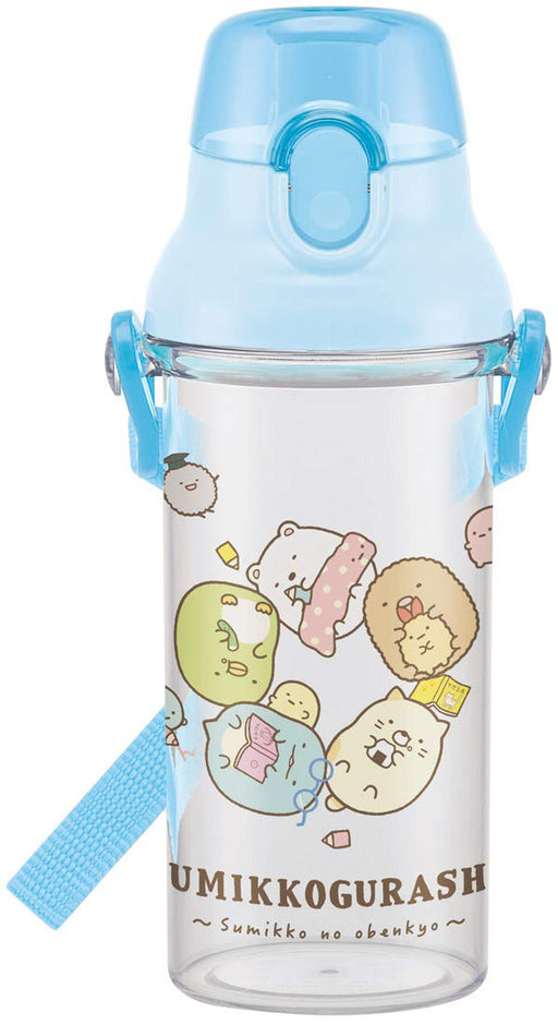 Skater Children's Clear Water Bottle 480ml Sumikko Gurashi Study Girl Made in Japan- Japan Figure Store - #1 Bring To You The Best Japanese Goods
