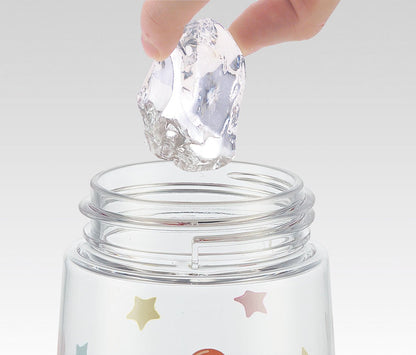 Skater Snoopy Disney 480Ml Kids Water Bottle with Clear Design and Straw- Japan Figure Store - #1 Bring To You The Best Japanese Goods