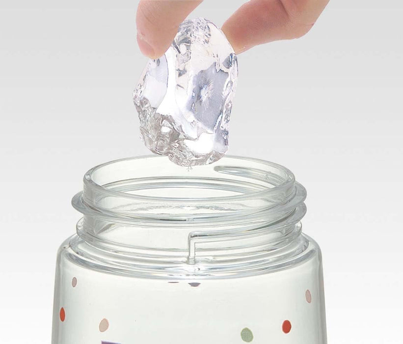 Skater Hungry Caterpillar 480ml Clear Water Bottle One-Push with Straw for Girls- Japan Figure Store - #1 Bring To You The Best Japanese Goods