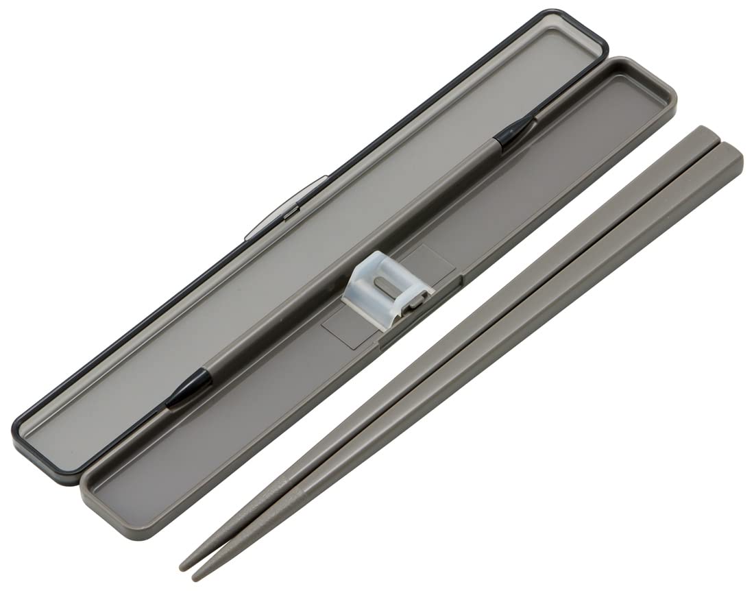 Skater Adult Chopsticks - 21Cm Charcoal Gray Antibacterial Case Set ABC45AG-A Men's Skater- Japan Figure Store - #1 Bring To You The Best Japanese Goods