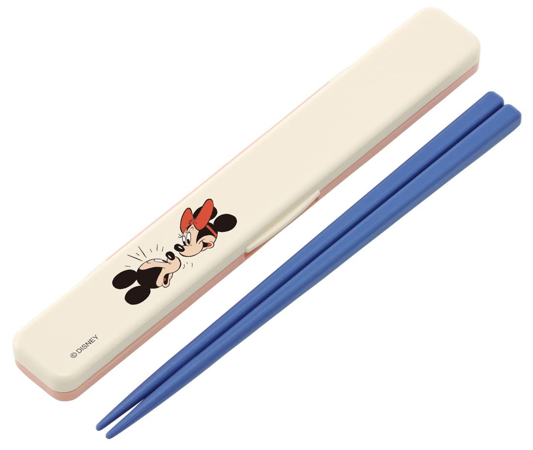 Skater Disney Mickey Modern Comic 18cm Chopsticks & Case Set Antibacterial Made in Japan- Japan Figure Store - #1 Bring To You The Best Japanese Goods