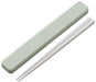 Skater 18cm Antibacterial Chopsticks and Case Set Dull Green - Made in Japan- Japan Figure Store - #1 Bring To You The Best Japanese Goods