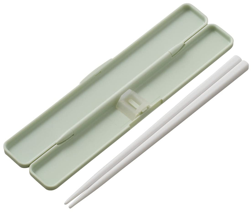 Skater 18cm Antibacterial Chopsticks and Case Set Dull Green - Made in Japan- Japan Figure Store - #1 Bring To You The Best Japanese Goods