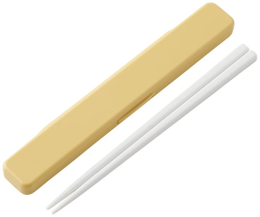 Skater 18cm Antibacterial Chopsticks and Case Set Dull Yellow Made in Japan- Japan Figure Store - #1 Bring To You The Best Japanese Goods