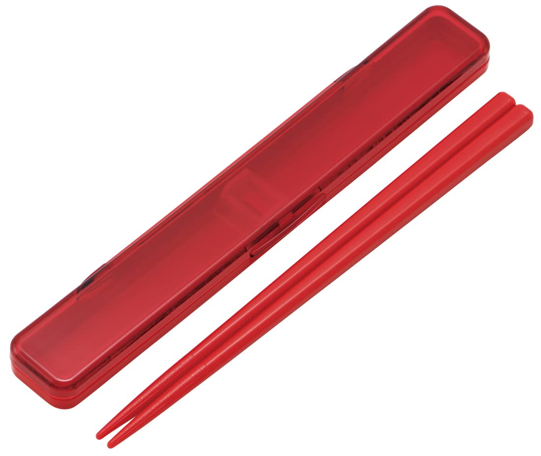 Skater Adult Chopsticks Set Cherry Red 18cm with Case Made in Japan Antibacterial - ABC3AG-A- Japan Figure Store - #1 Bring To You The Best Japanese Goods