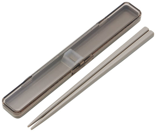 Skater 18cm Antibacterial Adult Chopsticks and Case Set in Mauve Gray - Made in Japan- Japan Figure Store - #1 Bring To You The Best Japanese Goods