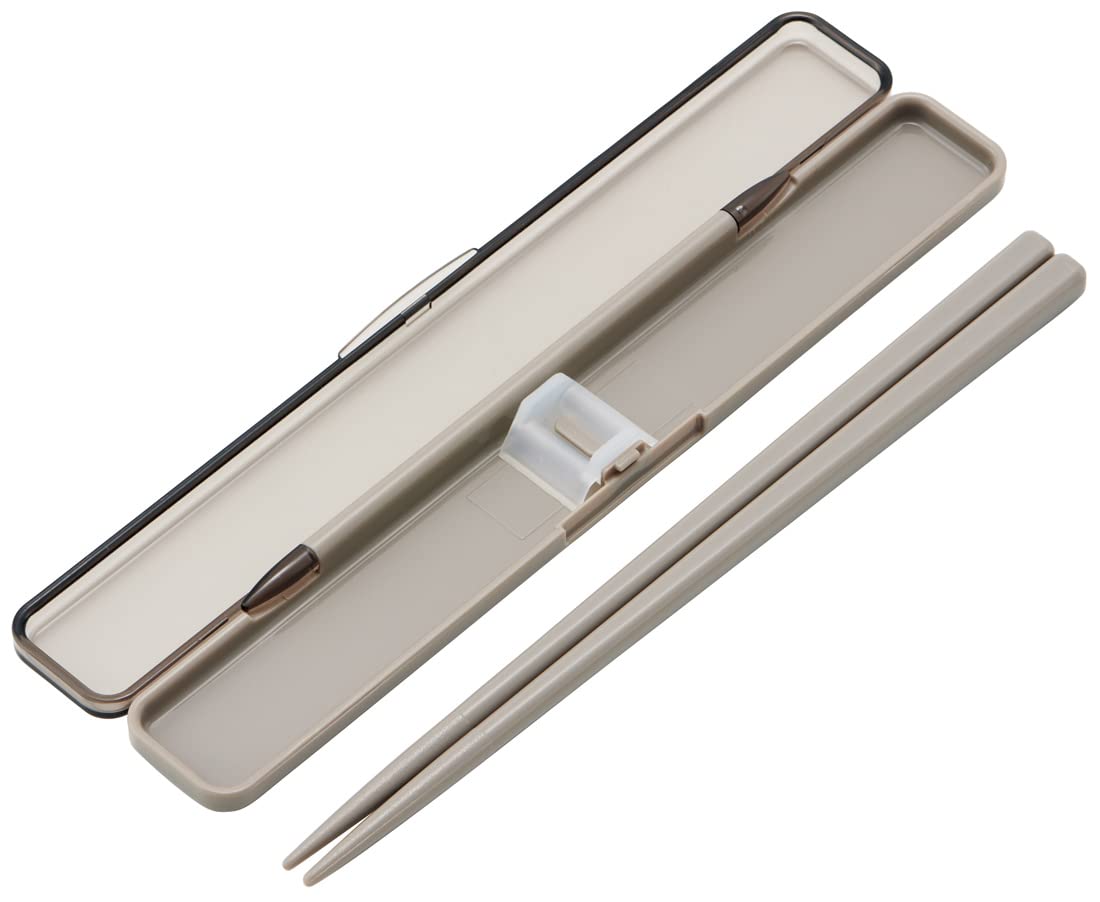 Skater 18cm Antibacterial Adult Chopsticks and Case Set in Mauve Gray - Made in Japan- Japan Figure Store - #1 Bring To You The Best Japanese Goods
