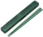 Antibacterial Skater Chopstick and Case Set 18cm Adult Size Sage Green Made in Japan- Japan Figure Store - #1 Bring To You The Best Japanese Goods
