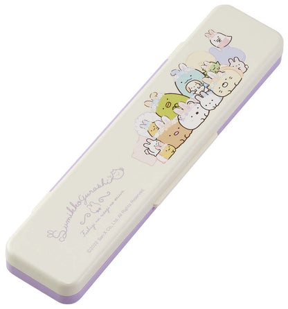 Skater Sumikko Gurashi Rabbit Garden Chopstick Spoon Set 18cm Antibacterial Japan- Japan Figure Store - #1 Bring To You The Best Japanese Goods